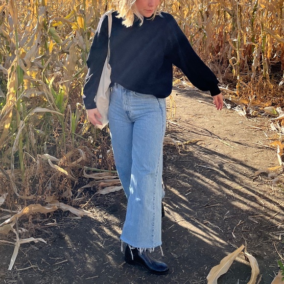 Zara Wide Leg Jeans (Cropped) - Picture 5 of 5